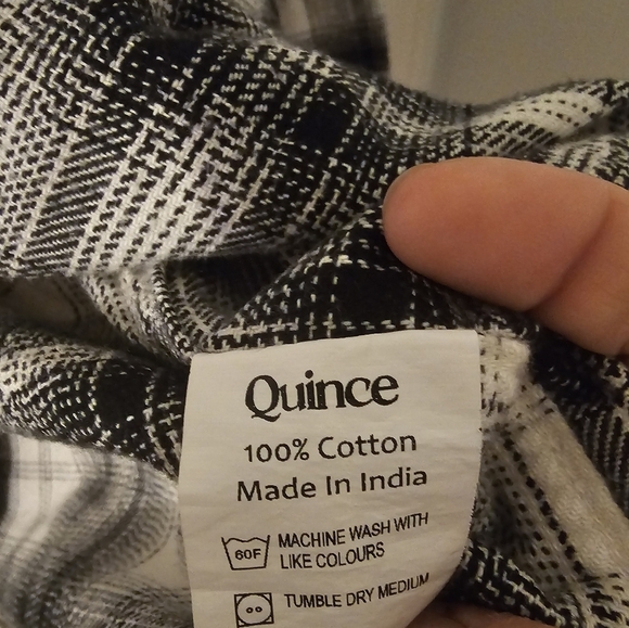 Quince Mens Flannel And Collar3d Tshirt Bundle Size S - Picture 6 of 7